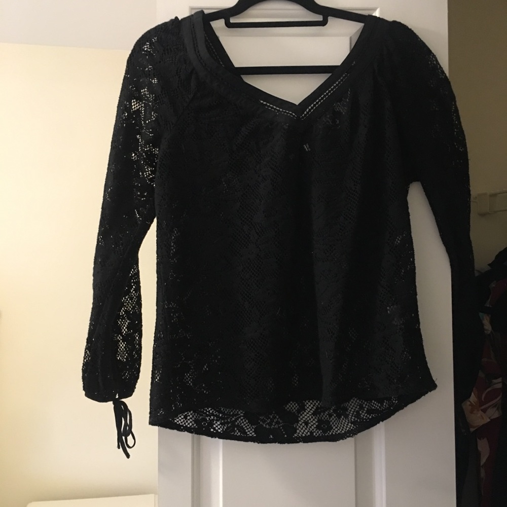 Black long sleeve blouse